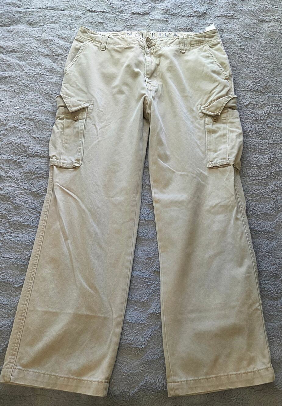 Nautica Mens Tan Cargo Pants Size 34 x 30